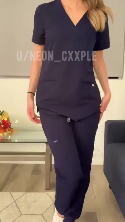Petite Nurse Tease: Caught You Staring, Now Watch Me Strip! 😈💋