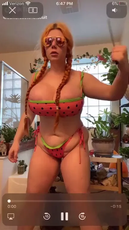 🍉 Mega Bimbo's Watermelon Titty Tease 💦
