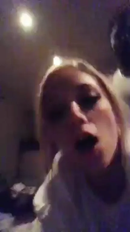 Blonde Teen Taping Herself Taking BBC