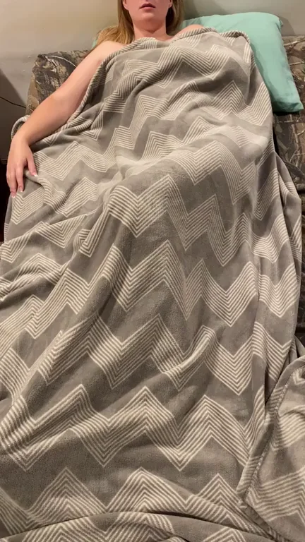 OC Titty Drop Tease: Blanket Bombshell Drops Perky Tits, Pussy Peek Incoming?