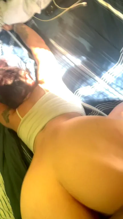 Thick White Slut's Massive Ass Teased by Big Black Cock