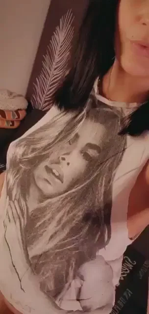 Inked Slut's Titty Tease: Tattoo Chick Flashes Perky Racks