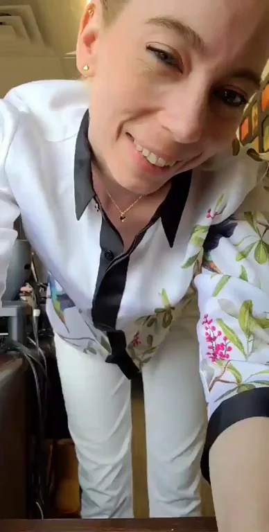Work Strip Tease: 44yo Hummingbird Hottie Ditches the Office Fit