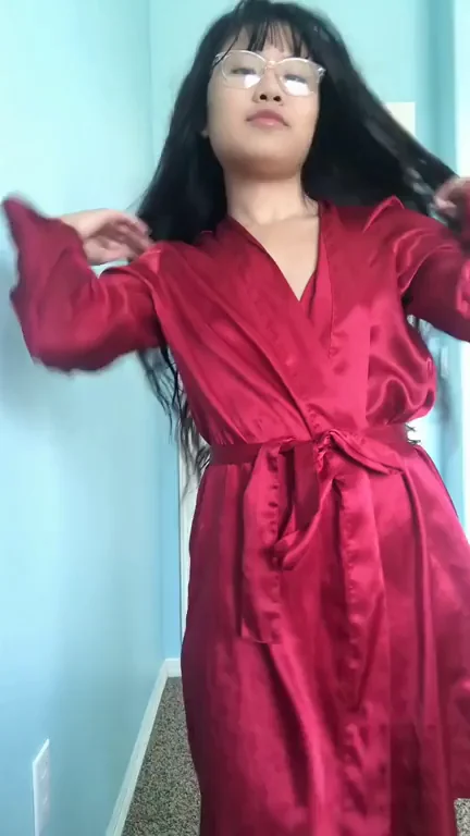 Did I Seduce You? 😏🔥 Asian Babe's Naughty Robe Tease