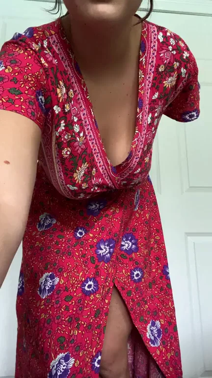 Slipping Off My Sexy Red Dress So Easy 😈🍒