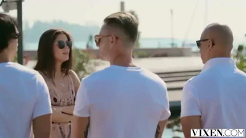 Little Caprice Lures Bald Dude to Yacht Fuck Fest 😈⛵🍆💦
