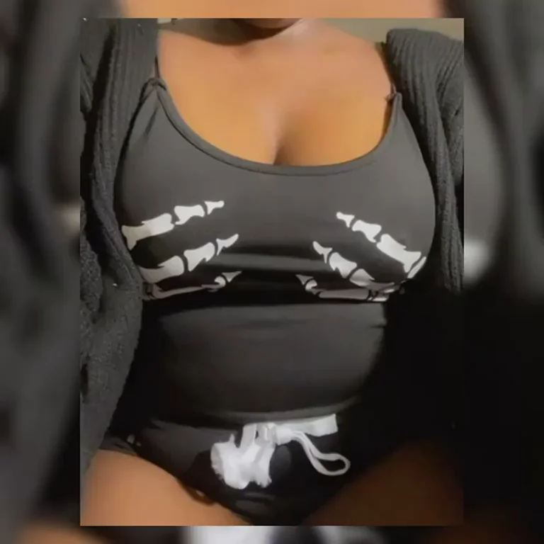 Obsessed with Teasing My Juicy Tits in Skeleton Bikini GIFs 😈💀🍑