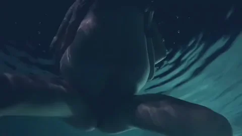 Midnight Pool Pound: Curvy Babe's Wet Splash Fuck [F][M]
