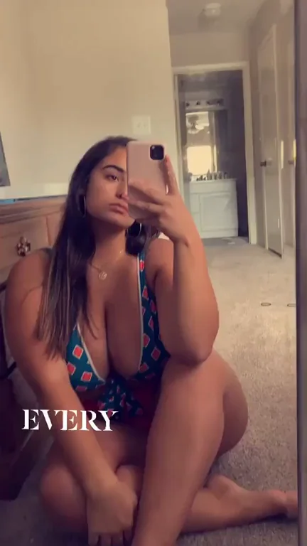Thick Bikini Babe Teasing Her Massive Tits - You Agree?