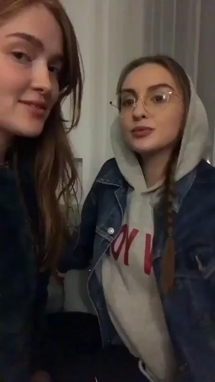 Enjoying licking each other's mouth and tongue