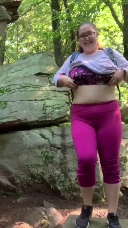 Having fun outdoors