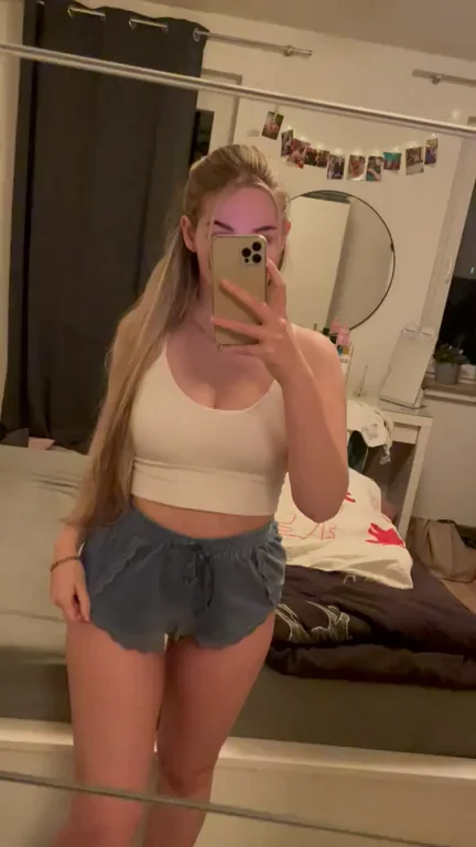 🍑 Would You Let This 19yo Bubble Butt Slut Out in These Tiny Shorts? 😈