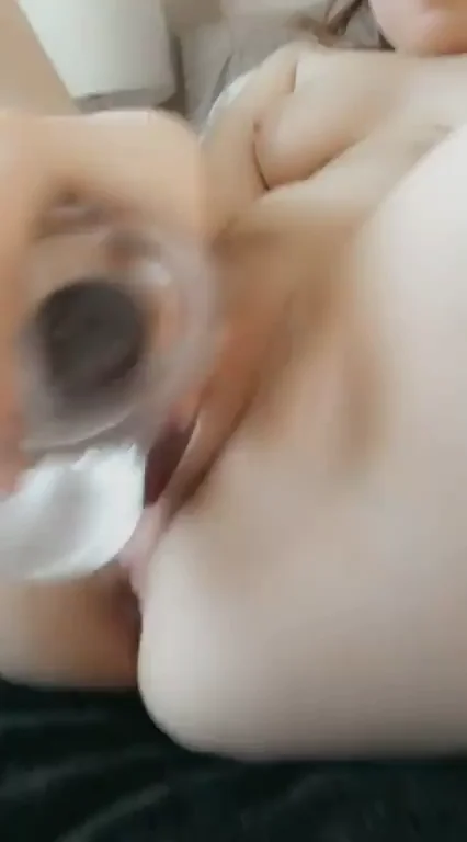Clear Dildo Stuffing My Juicy Pussy Deep 😈💦