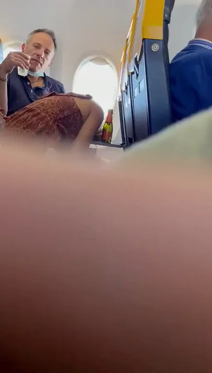 Airplane Blowjob…nobody’s going to notice.