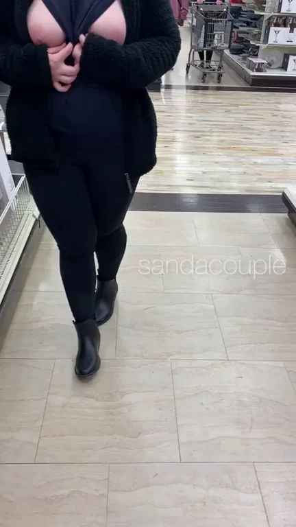 Exposed in a very busy store
