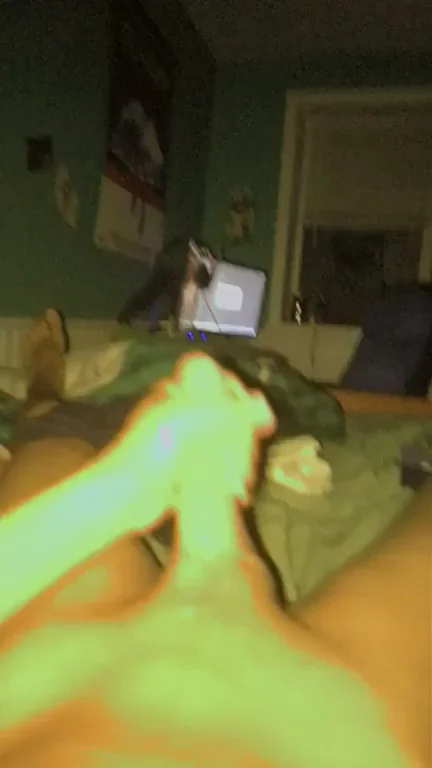 My thick teen asian cock pumping cum