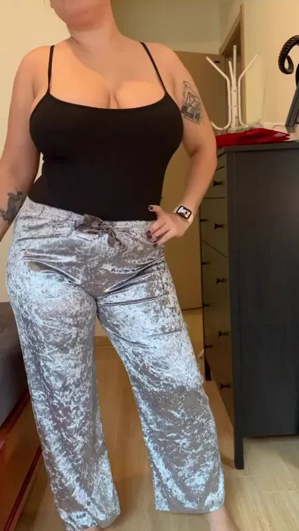 RealMom's TikTok Tease: Silky Pants to Slutty Bodysuit Drop!