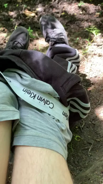 Naughty boy in the Forrest