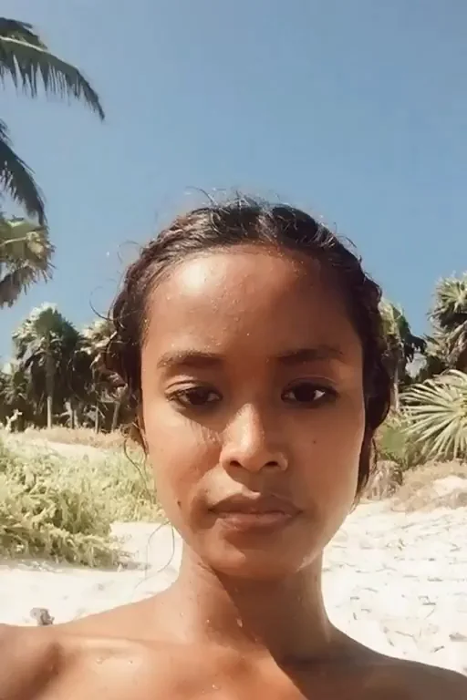 At the beach