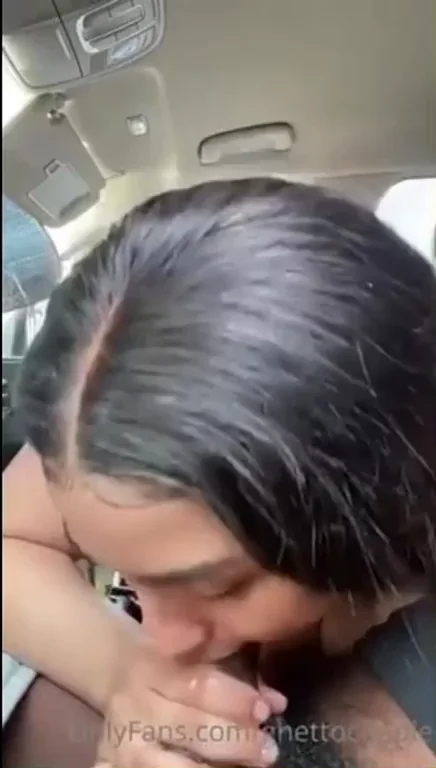 Ebony Headmistress Slurps Massive BBC Deepthroat in Car Sloppy Style 🍆💦👅