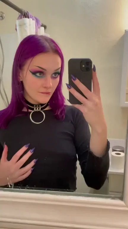 Purple-Haired Collar Slut's Magic Tit Trick 😈🔮