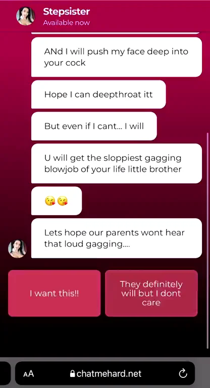 Stepsis shows off blowjob skills while texting