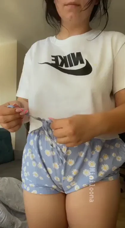 Let me take off my home outfit and drop my boobs