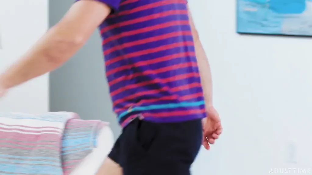Step-Mom's Secret Handjob During Family Movie Night