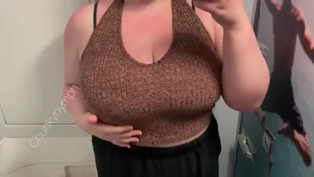A titty drop on a plane