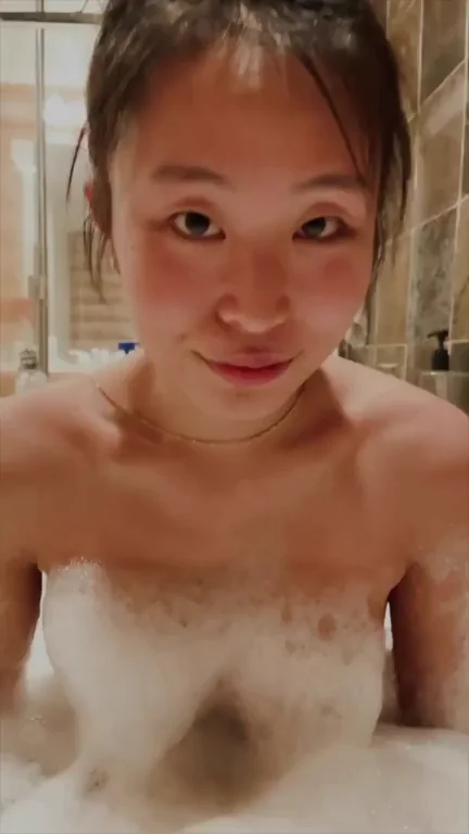 Do you find it cute when my tits pop up behind the bubbles?