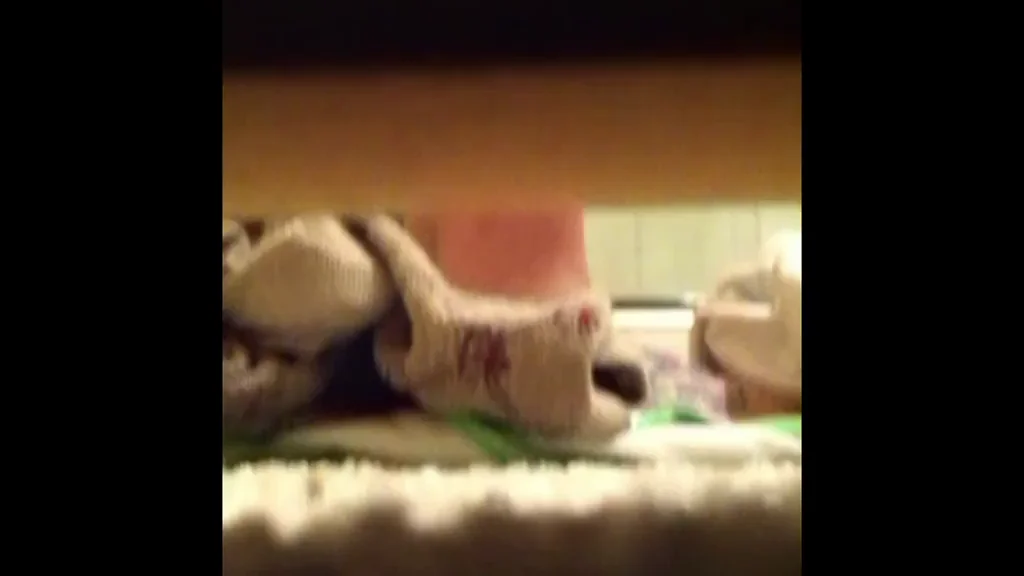 Spying on her before a shower