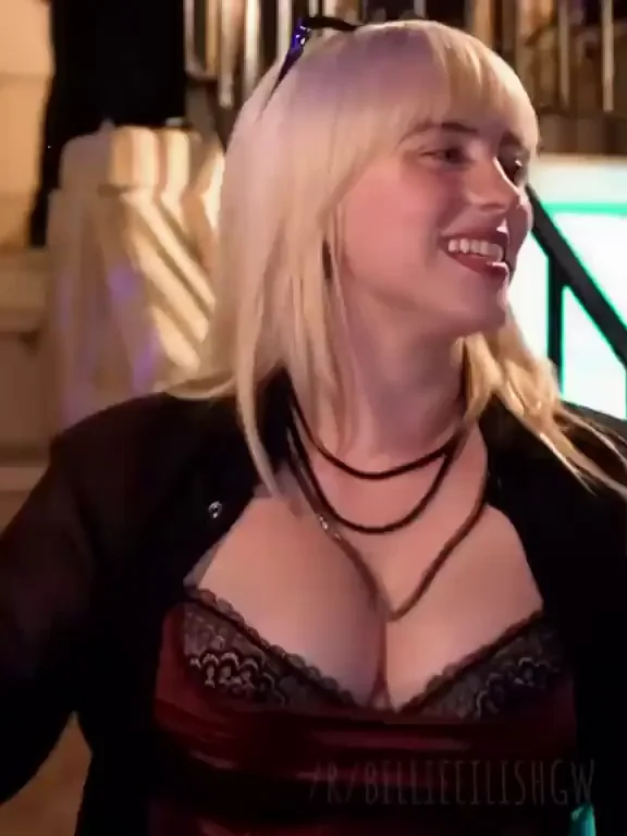 Billie Eilish Lookalike's Massive Tits Bounce Wild in Slutty Outfits