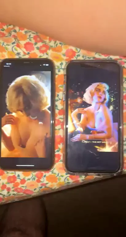 Thick load all over my girlfriends juicy ass while I look at Billie