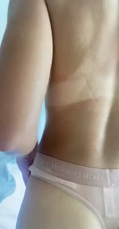 Sweaty See-Through Thong Teasing My Juicy Ass 🍑💦