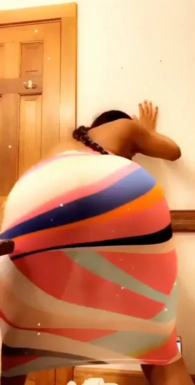Peek-a-Boo 🍑 Big Dick Trans Babe Teases Her Monster Cock 💦