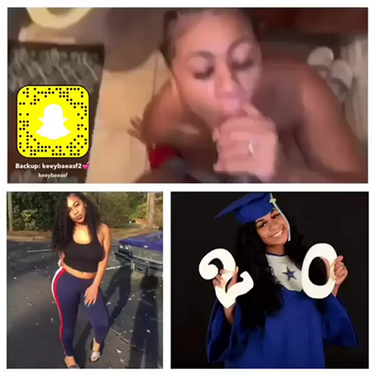 Ebony Teen Grad Slut Sucking Dick 😈👅💦