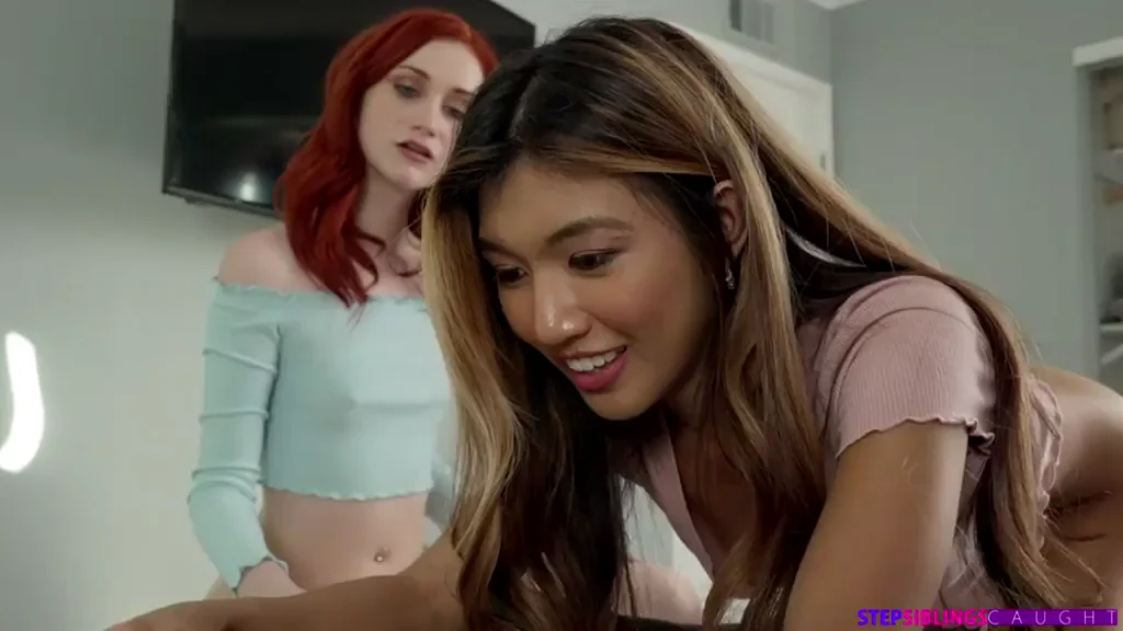 Interracial Threesome with Step sister and her friend Porn GIF by pornotree.com