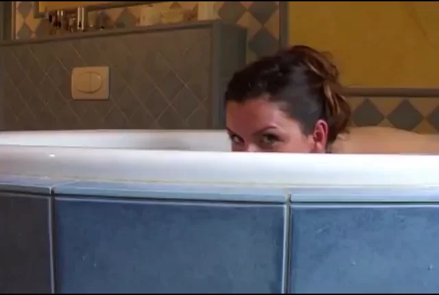 Bubble Bath Titty Peek & Bubble Butt Tease 🍑🛁💦