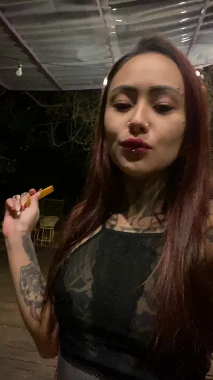 Tattooed Stoner's Joint Tease: Pussy Puff Answer Revealed