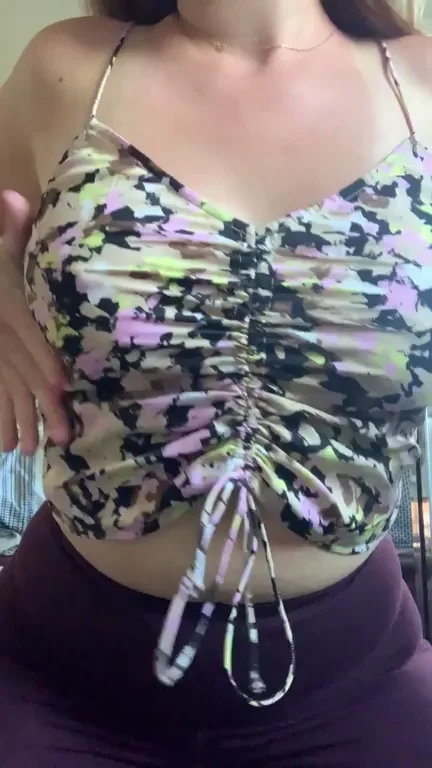 Bouncing My Juicy Tits in This Sexy Top! 💦🍈🍈 [OC]