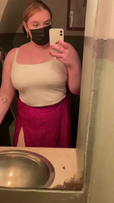 📱 Sending Naughty Tit Tease Vids on Our Date? 😈💦