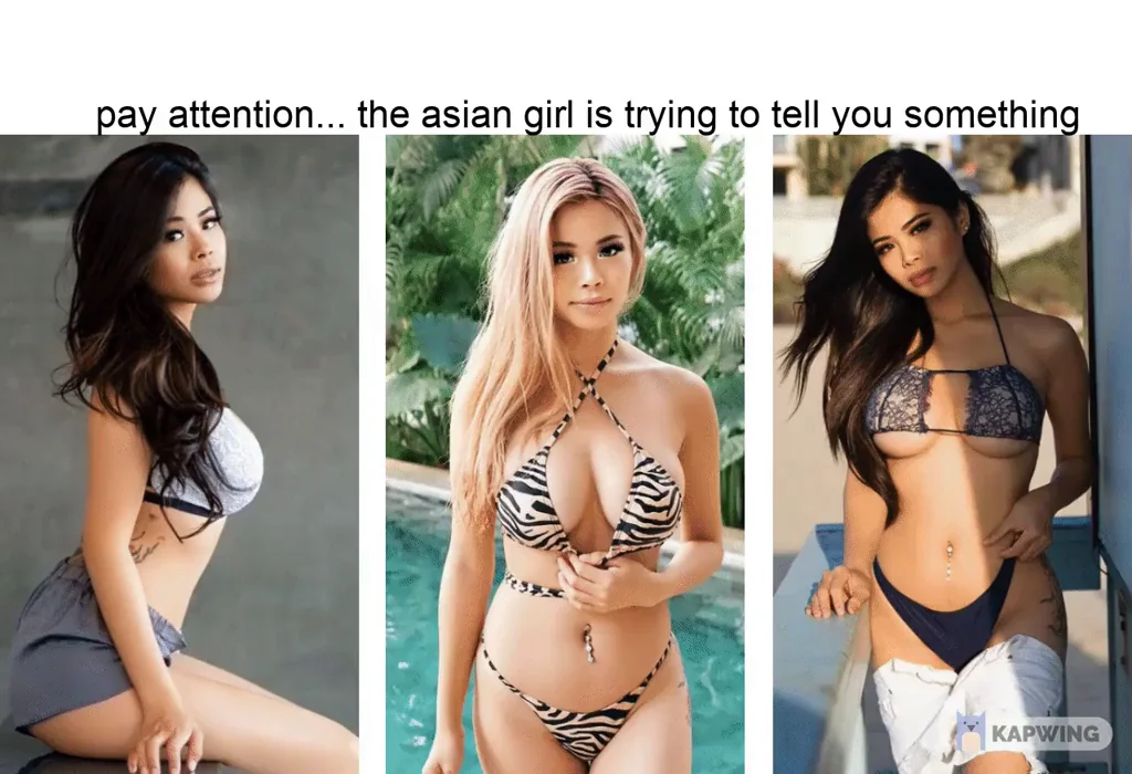 Pay Attention: Asian Bombshell Teases Her Slutty Curves for White Cock Cravings