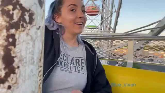 Adorable Slut Moans Cutely at the Fairground