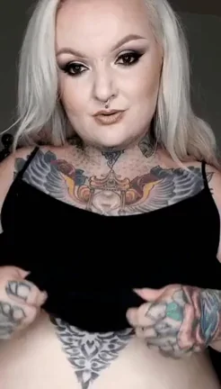 Tattooed Titties Bouncing Wild 😈💦