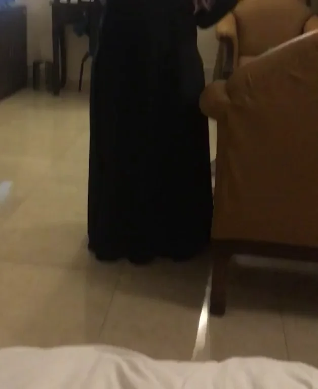 Curvy wife under the abaya
