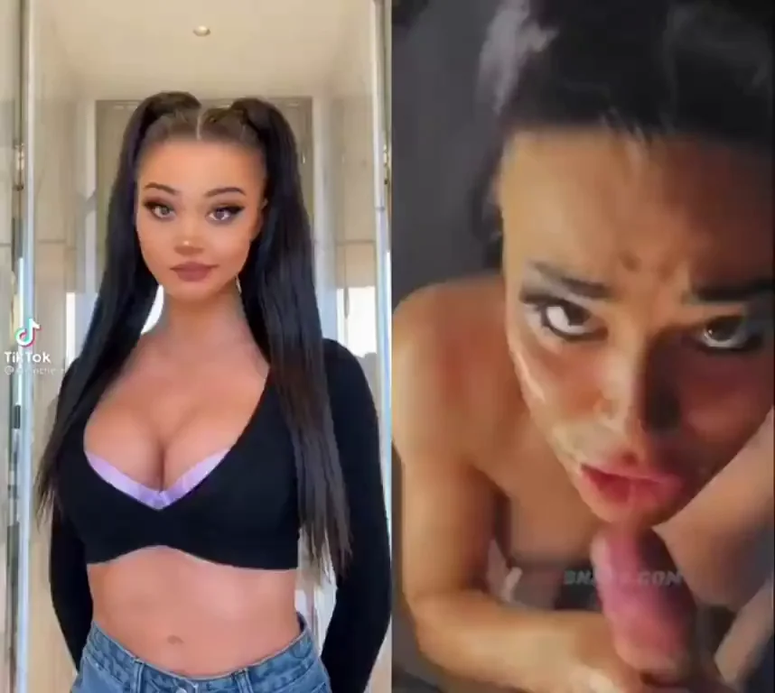 TikTok CumSlut Gorging on Thick Loads 💦👅