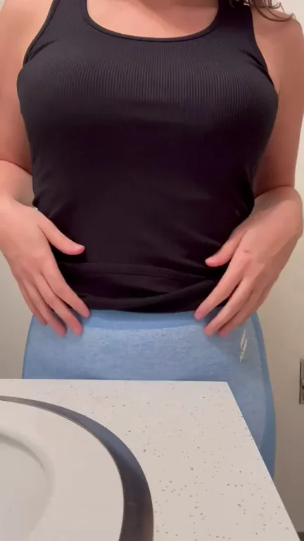 Gym Slut's Massive Tits Bounce Free for Fresh Air 😈💦