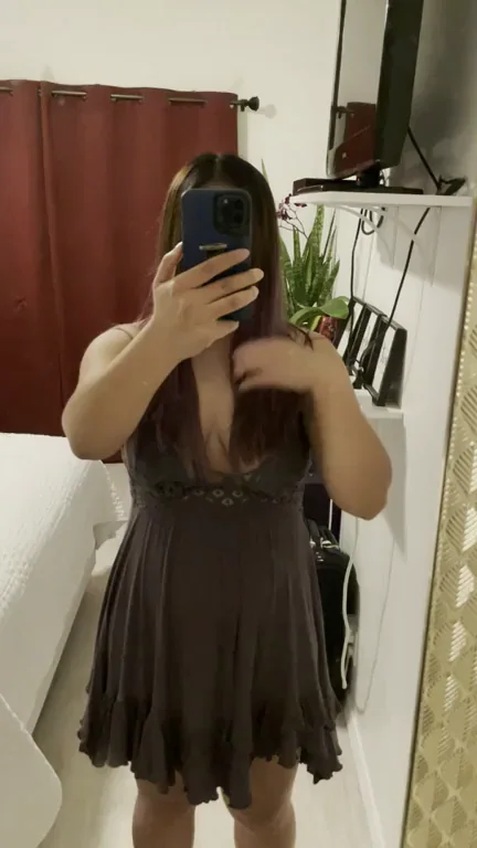 Love this dress; easy access to my tits