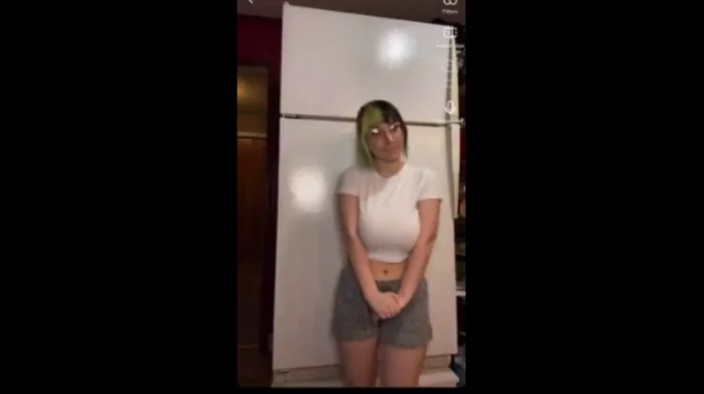 Fridge Flash: Massive Tits Spill Out of Tiny White Tee 😍🍈🍈
