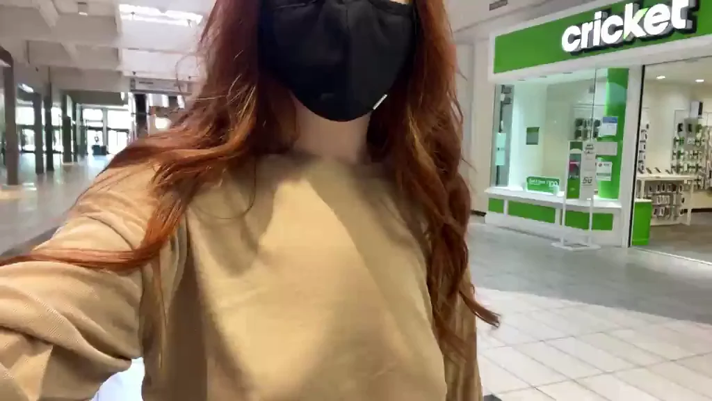 First-Time Mall Nipple Flash! 😈 Proud Slut?